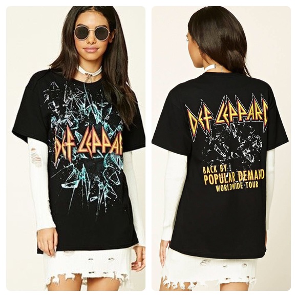 Forever 21 Tops - 🆕Def Leppard "Back By Popular Demand" Tee